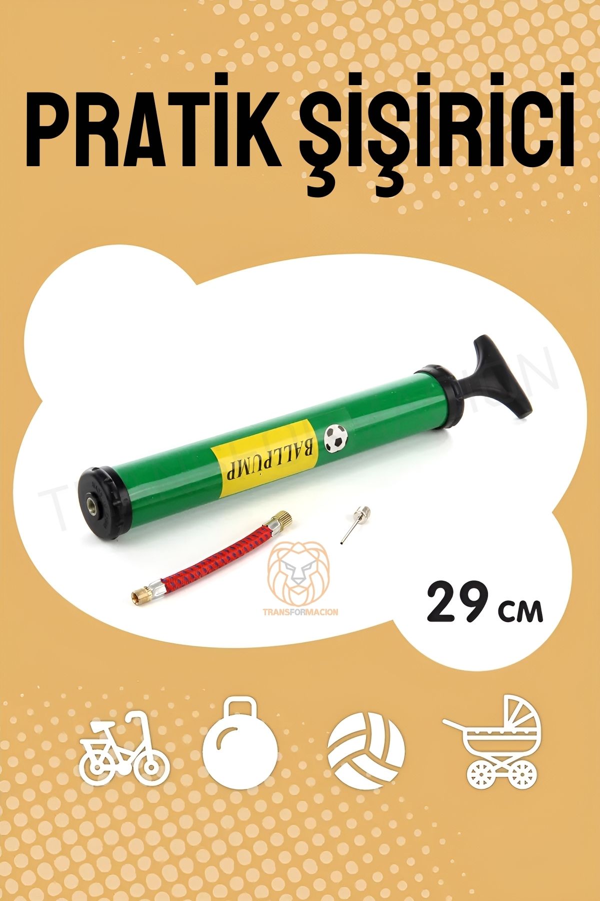 Bisiklet Top Bot Şişirici Pratik El Pompası 424098