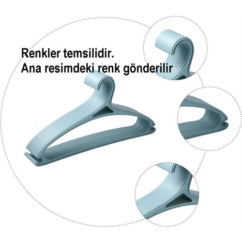 TransForMacion Tasarım Askı Seti 6 ADET Elbise Askısı M.Crisanta SİYAH 720908