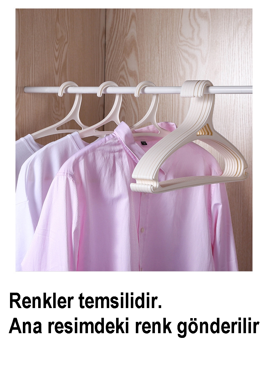 Tasarım Askı Seti 6 ADET Elbise Askısı M.Crisanta SİYAH 720908