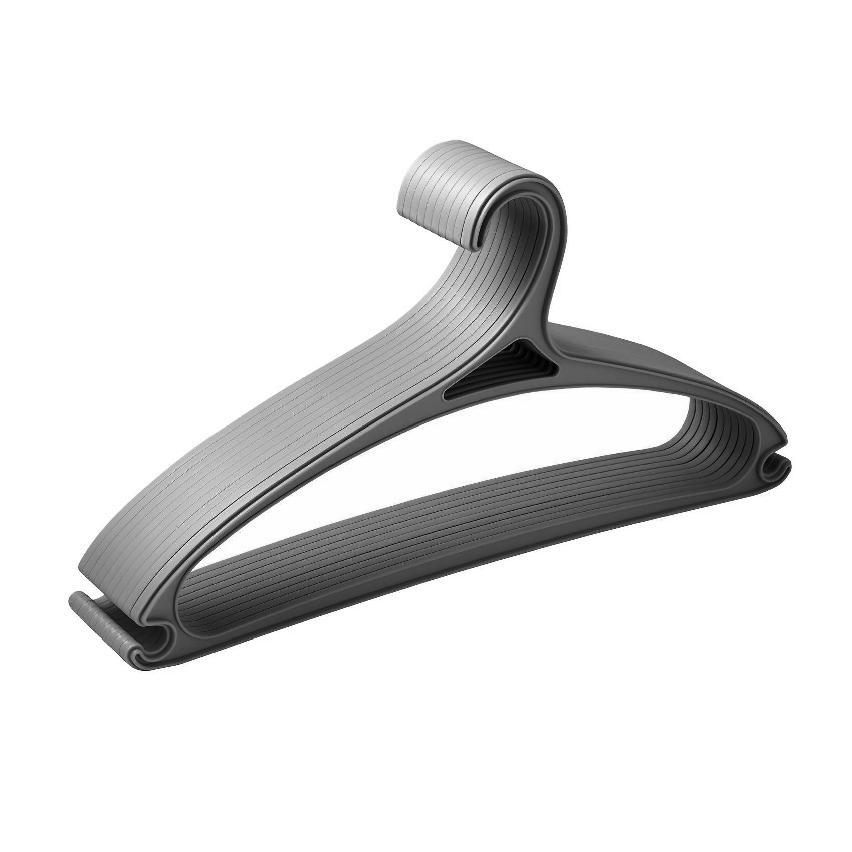 Tasarım Askı Seti 6 ADET Elbise Askısı M.Crisanta GRİ 720909