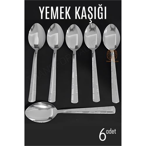 TransForMacion Yemek Kaşığı Seti Veneta 6 lı Paslanmaz 716275