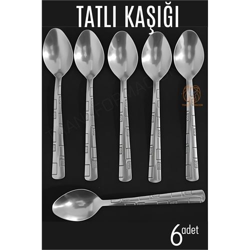 TransForMacion Tatlı Kaşığı Seti Veneta 6 lı Paslanmaz 716278