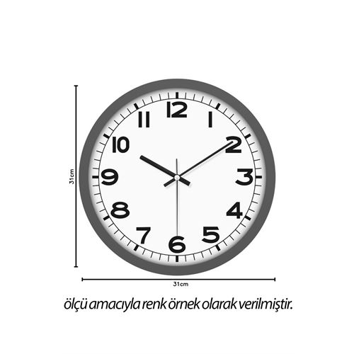 TransForMacion Duvar Saati Klasik 31 Cm SİYAH 721019