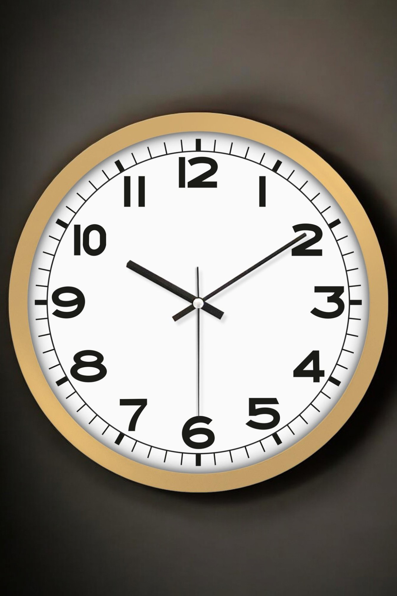 ModaCar Duvar Saati Klasik 31 Cm GOLD 