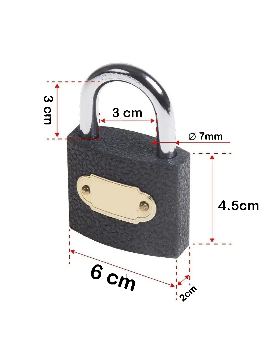 Çelik Asma Kilit 60 MM 3 anahtarlı Sonax Design 721040