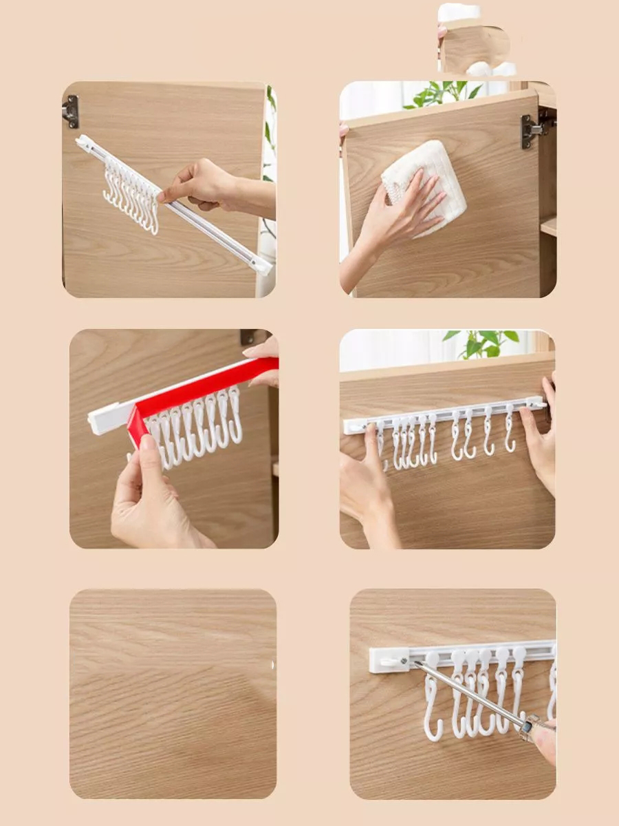 Transformacion Kayar Askılı Mutfak Dolap Askısı Banyo Askısı 721044