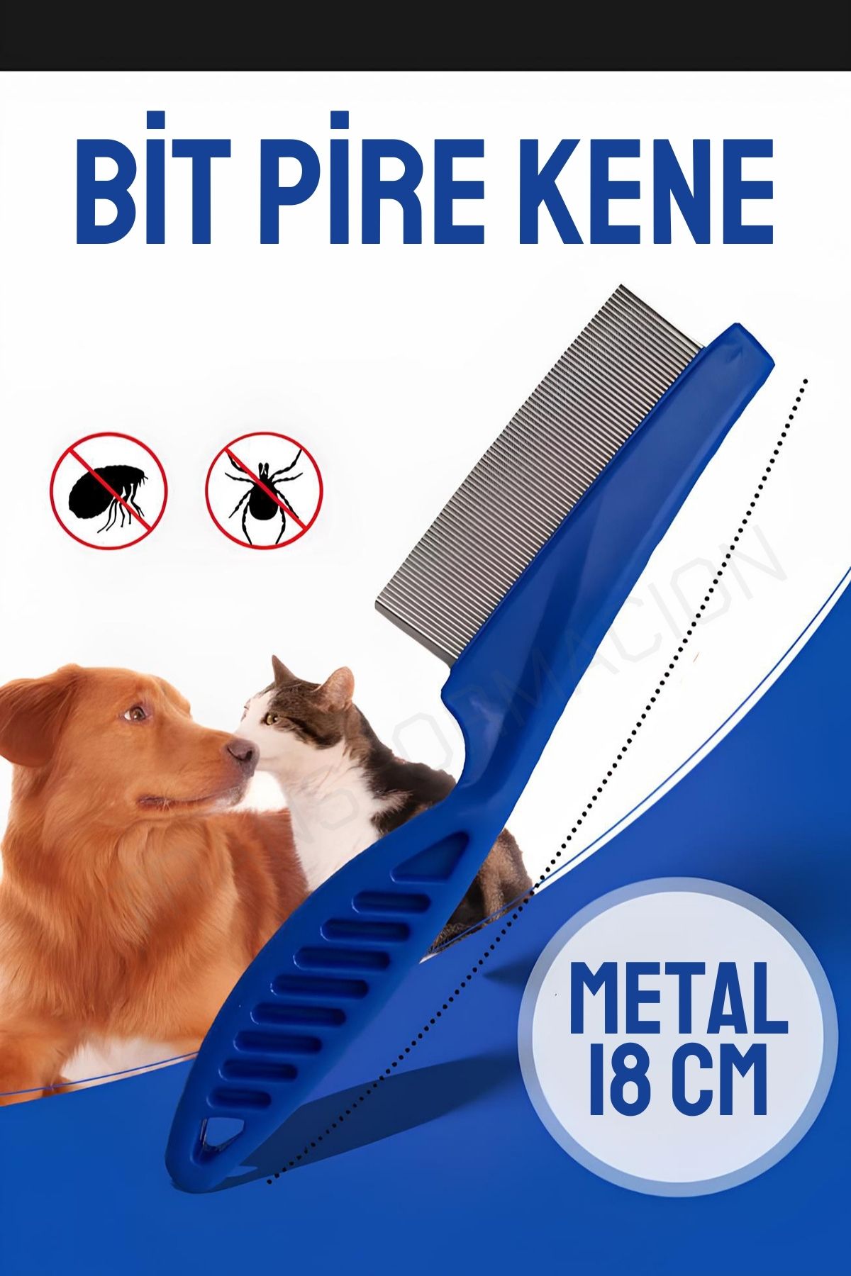 ModaCar Bit Ve Pire Tarağı Kedi Köpek Bit Kene Tarağı  