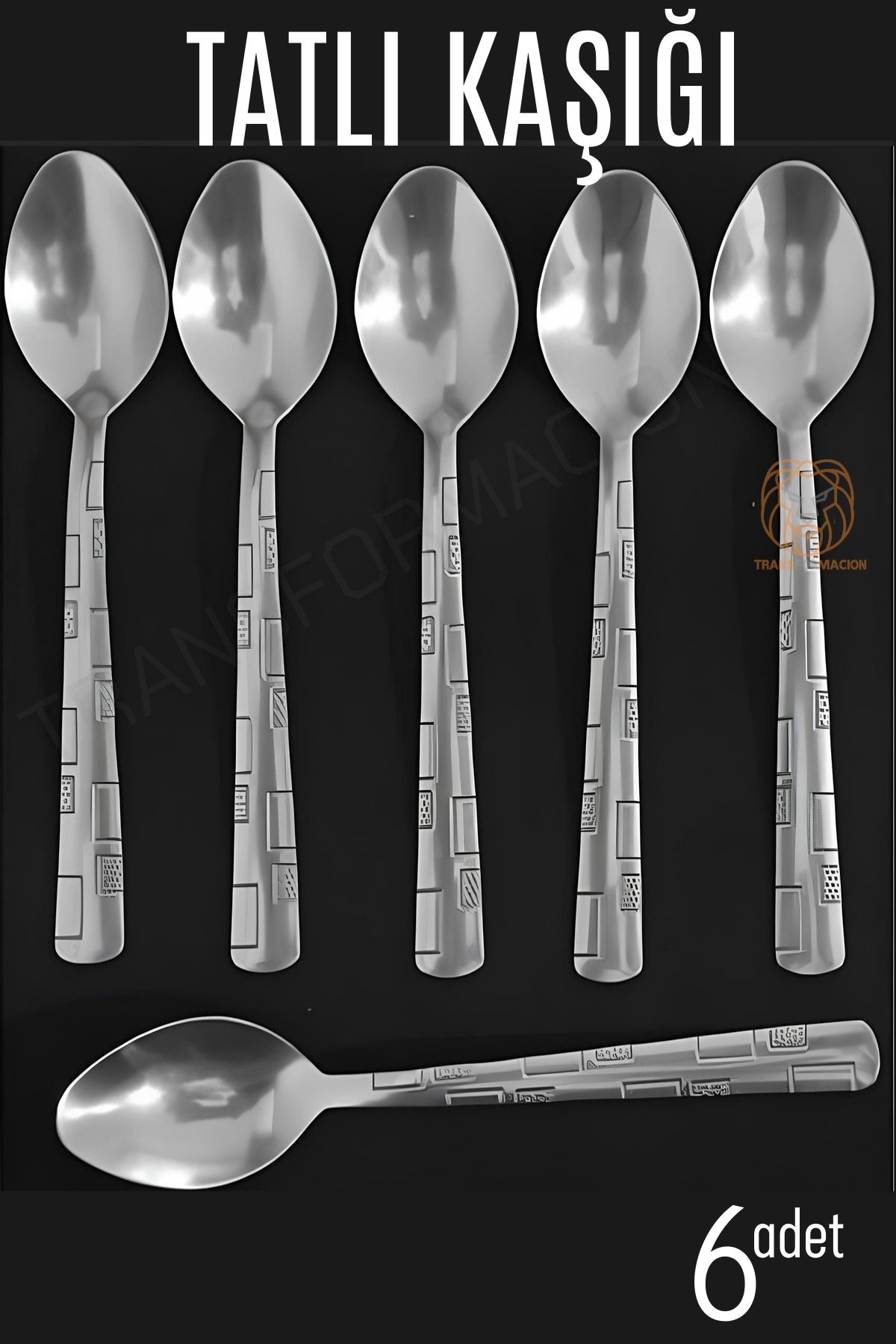 ModaCar Tatlı Kaşığı Seti Veneta 6 lı Paslanmaz 
