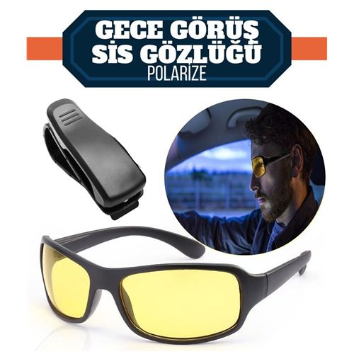 ModaCar Gece Sürüş ve Sis Gözlüğü + Gözlük Tutucu Hediyeli 