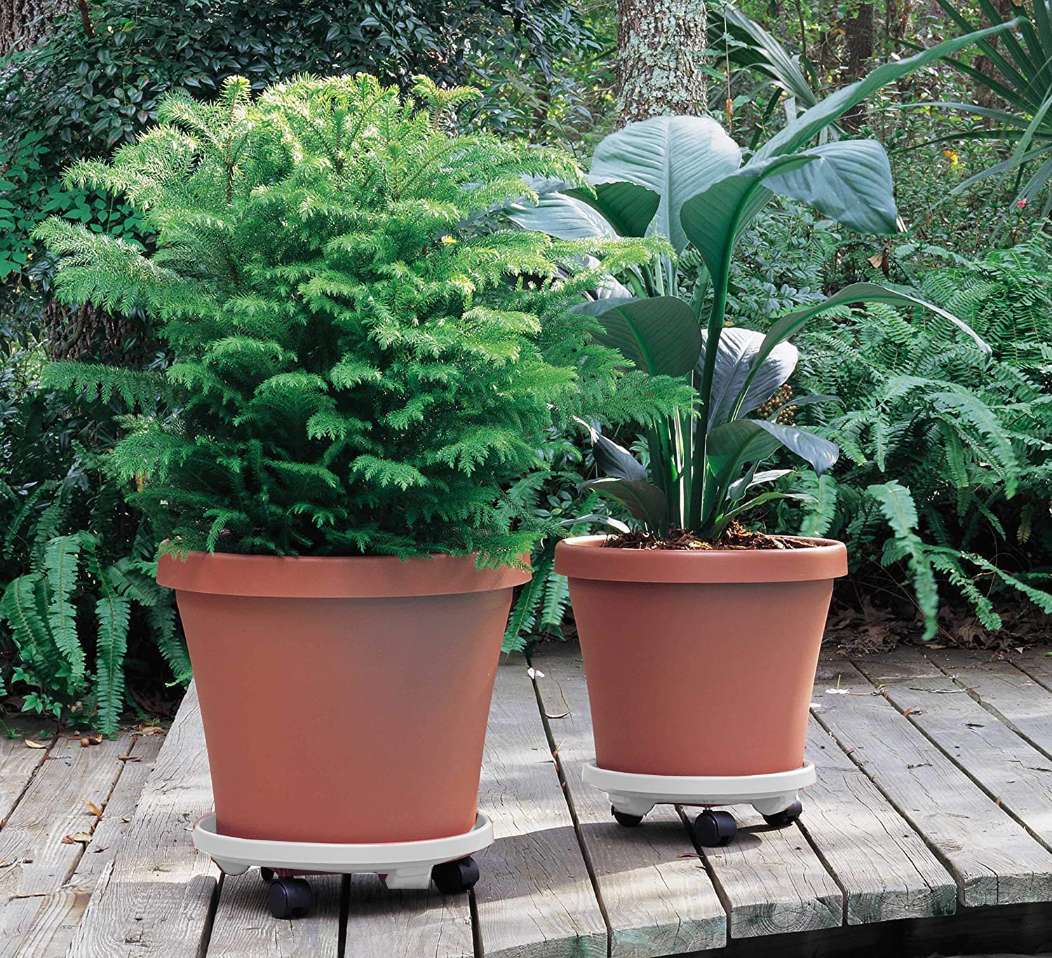 Tekerlekli Saksı Altığı 37 CM BEYAZ 721051