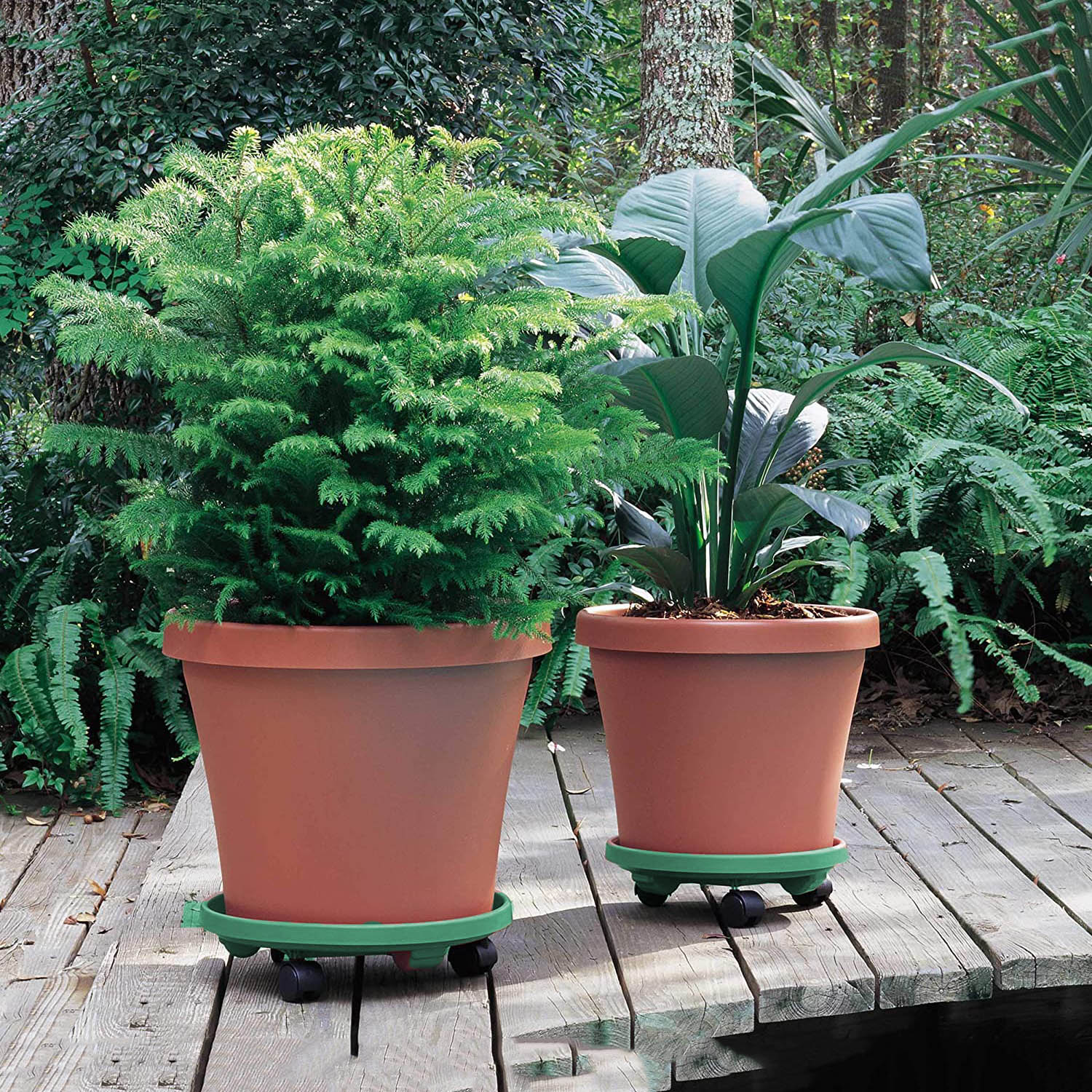 Tekerlekli Saksı Altığı 37 CM YEŞİL 721052