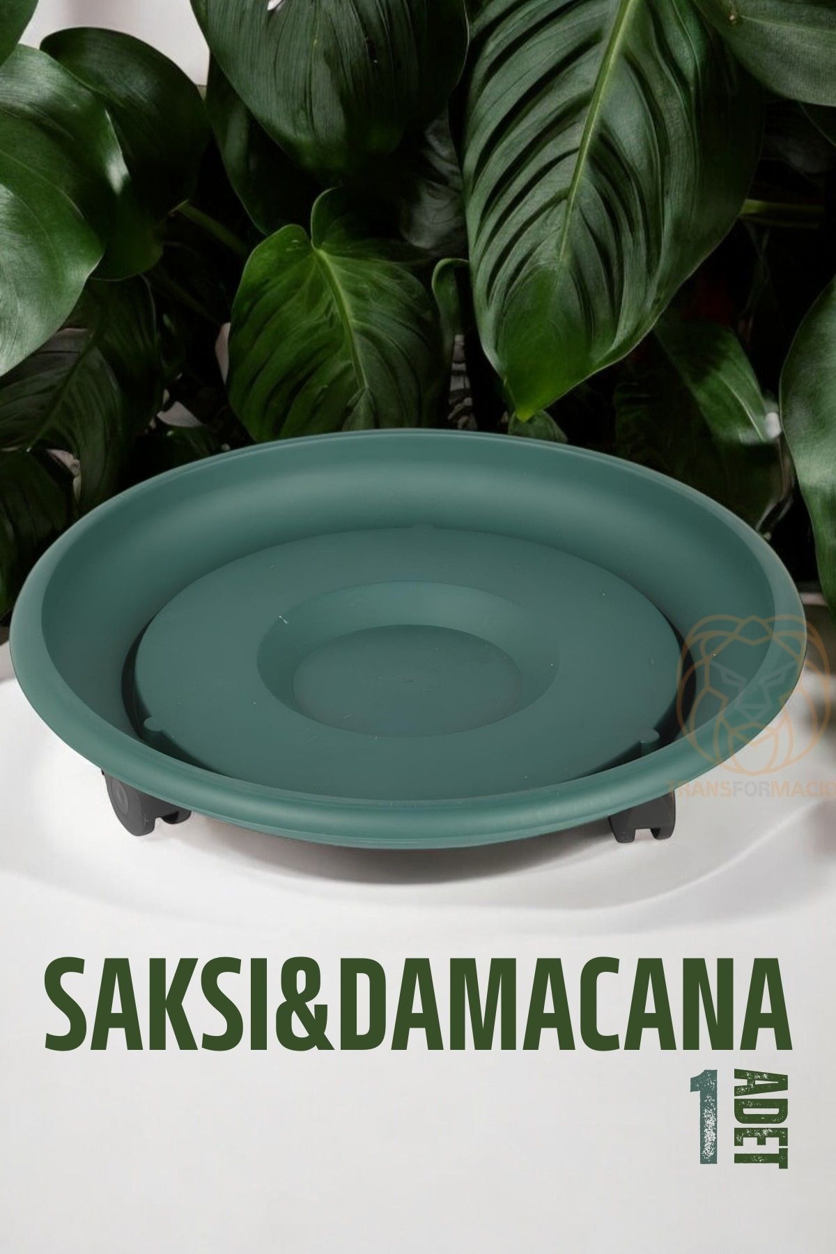 Tekerlekli Saksı Altığı 37 CM YEŞİL 721052