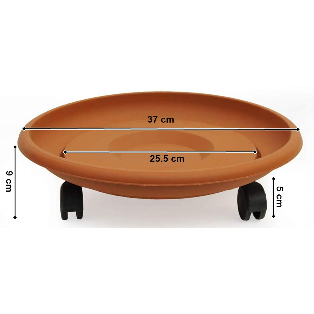 Tekerlekli Saksı Altığı 37 CM KAHVE 721053	