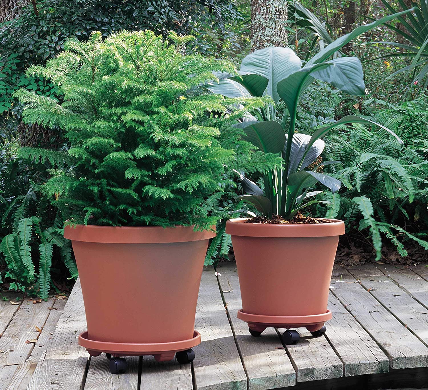 Tekerlekli Saksı Altığı 37 CM KAHVE 721053	