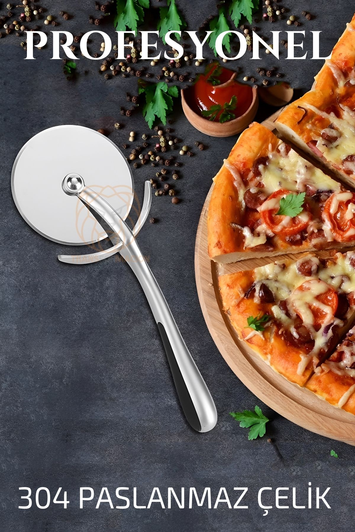 Pizza Kesici 304 Paslanmaz Çelik Mink Design 721069