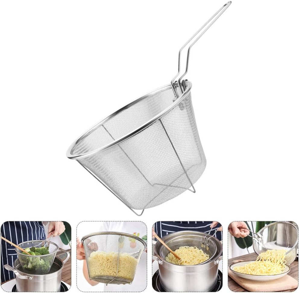 Kızartma Süzgeci Patates Kızartma Filtresi 304 Paslanmaz Çelik Mink Design 721078