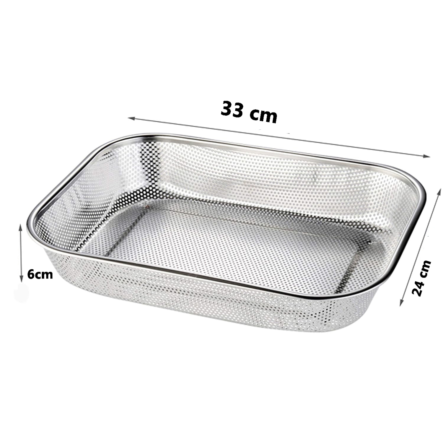 TransForMacion Kevgir Dikdörtgen Süzgeç 304 Paslanmaz Çelik Mink Design 721079