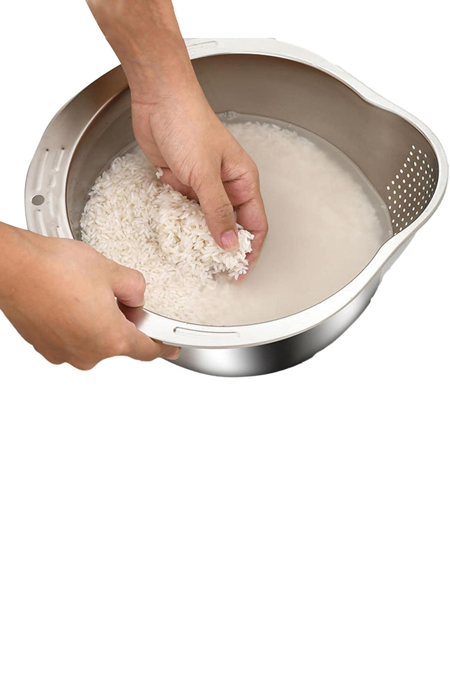 Pirinç Süzgeci Makarna Salata Süzgeci 304 Inox Paslanmaz Çelik  721080