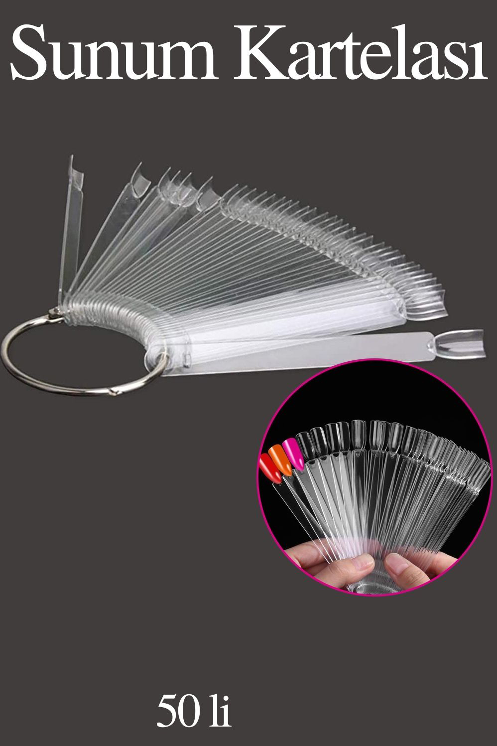 TransForMacion Takma Tırnak Sunum Kartelası ŞEFFAF 718553