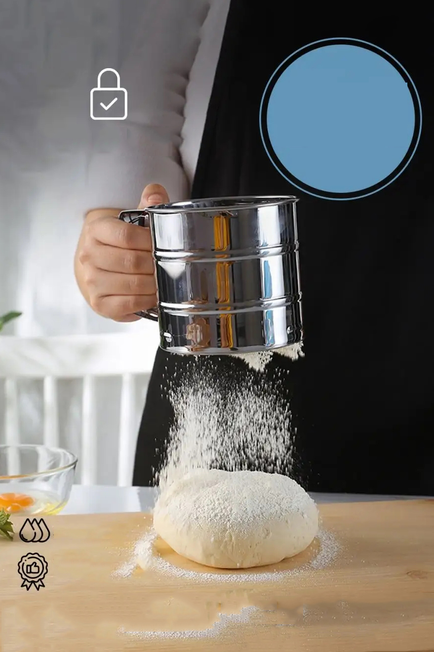 Un Eleği Nişasta Kakao Un Dağıtıcı Elek 304 Paslanmaz Çelik 721083