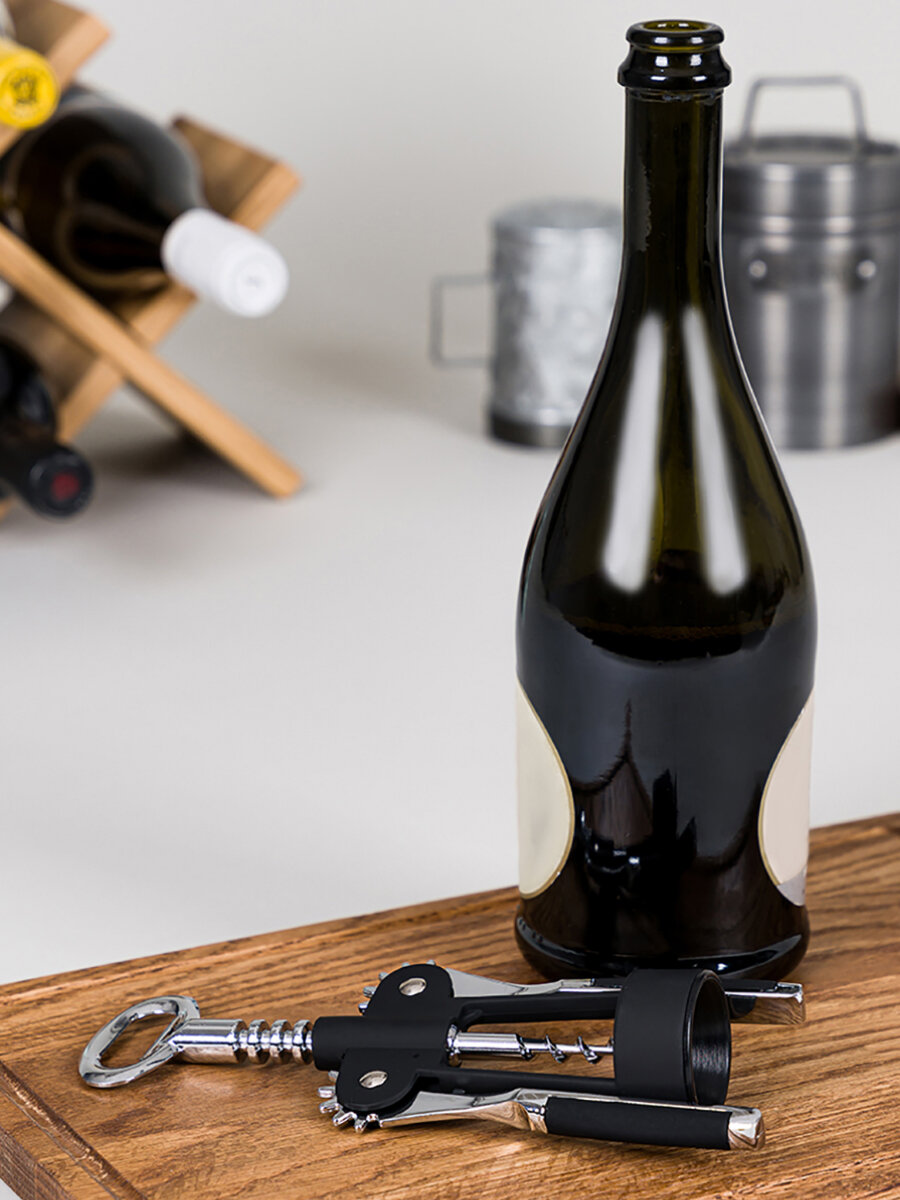 Tirbuşon Şarap Açacağı ve Şişe Açacağı 304 Paslanmaz Çelik 721085