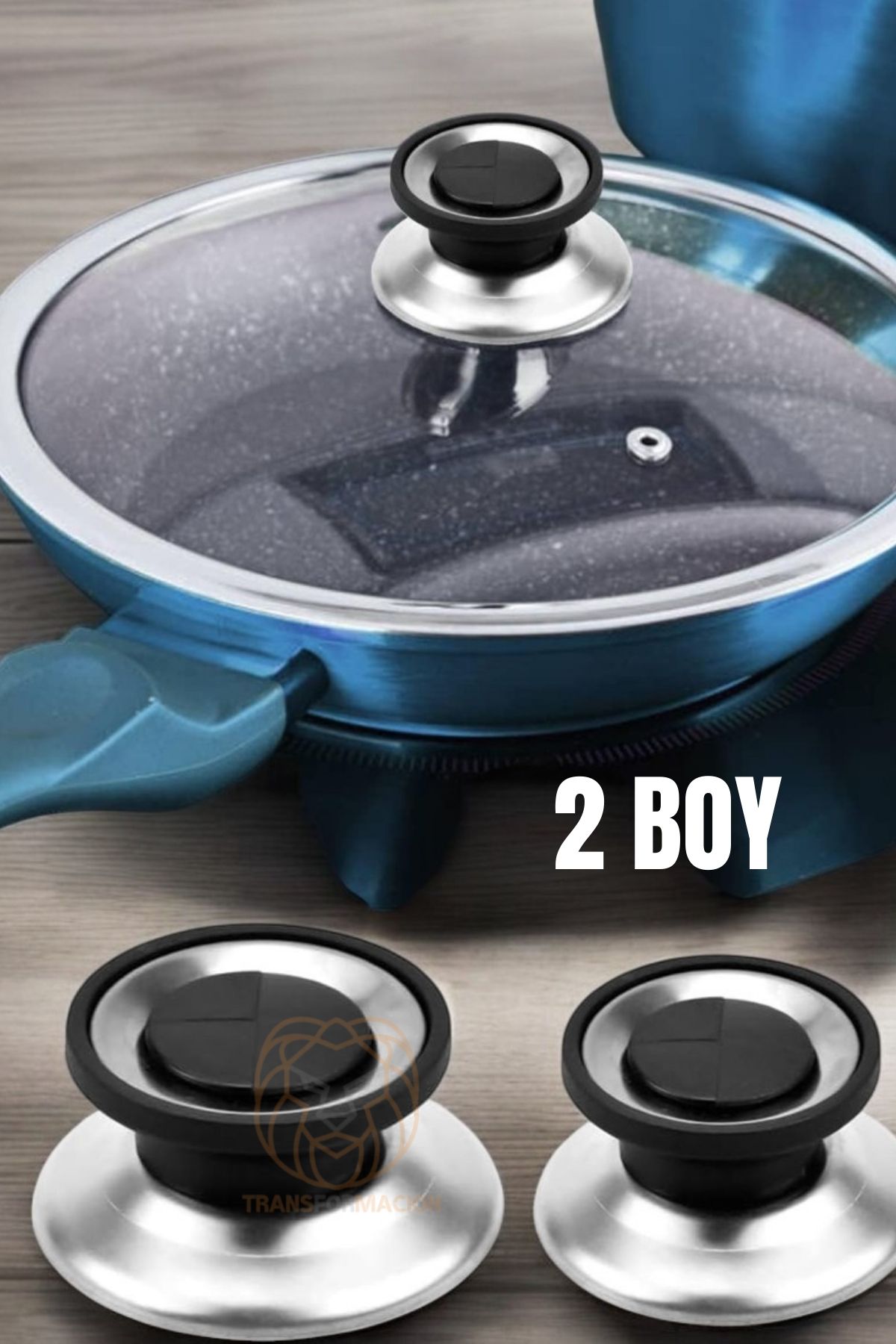 Tencere Tava Tepesi Tencere Tava Kapağı Tutucu 2 Boy 721089