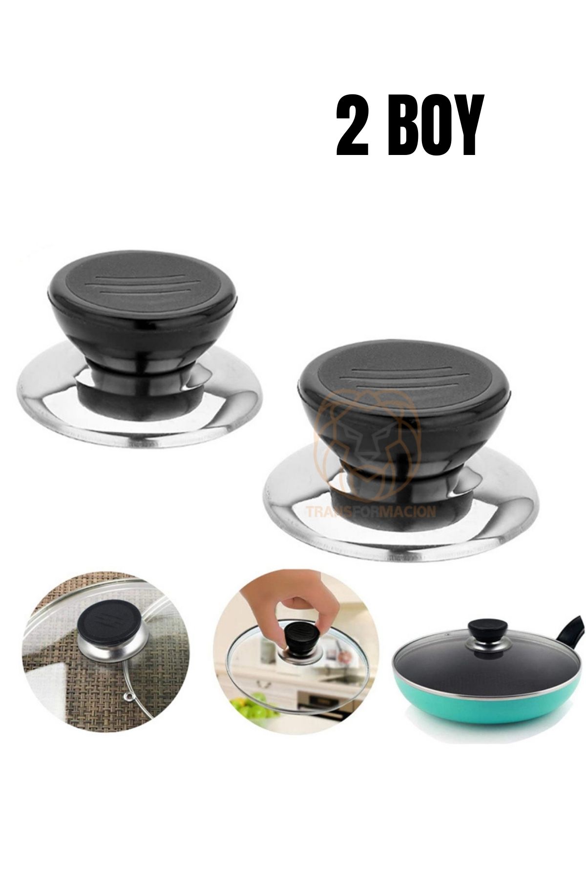 Tencere Tava Tepesi Tencere Tava Kapağı Tutucu 2 Boy 721092