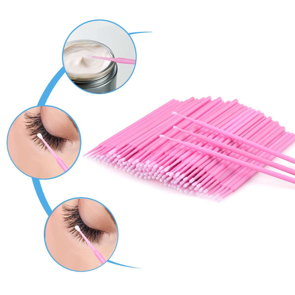 İpek Kirpik Fırçası Blading Lifting Fırçası 100 Adet 717009