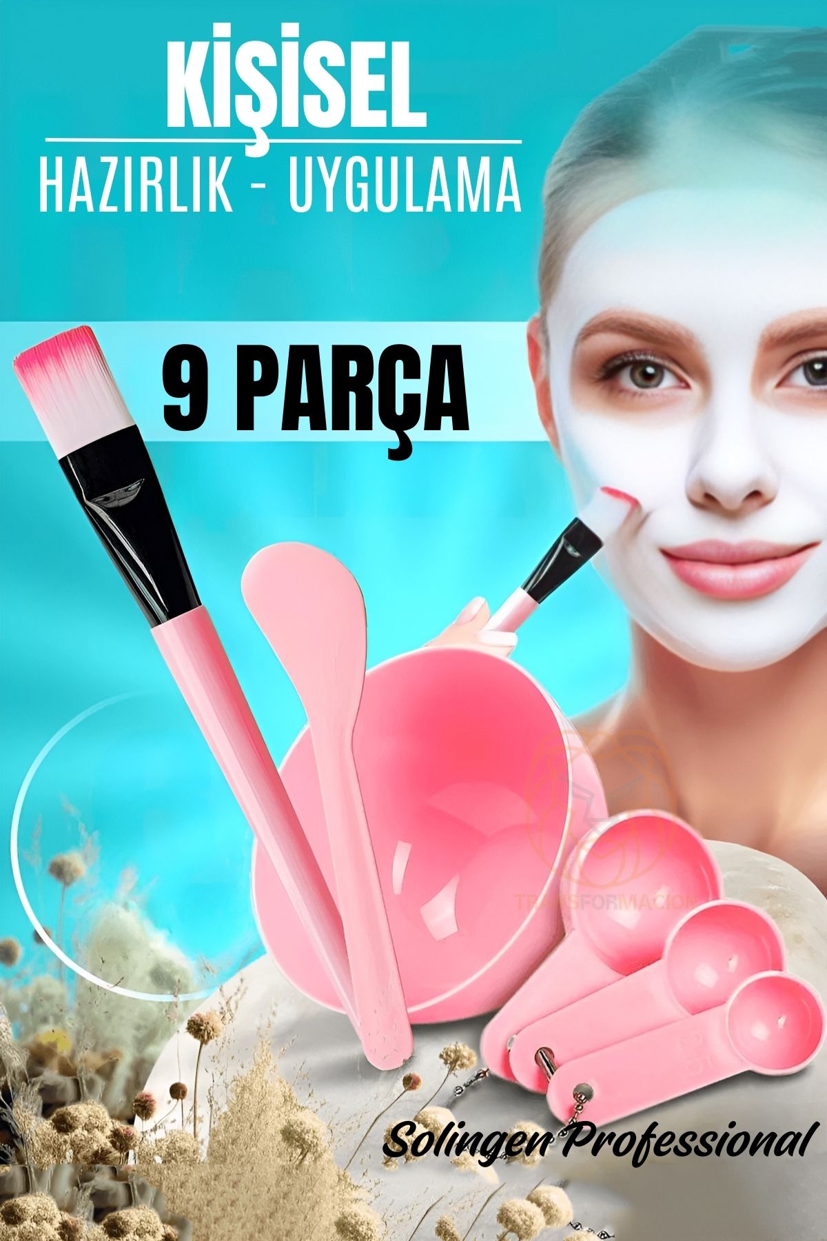 ModaCar 9 Parça Maske Hazırlama Karıştırma Kiti Solingen Professional 