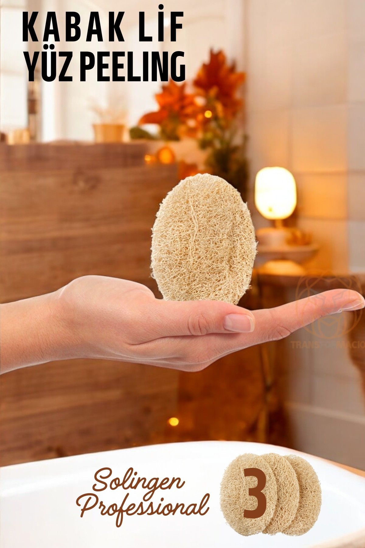 Yüz Peeling Kabak Lifi 3 adet Solingen Professional 