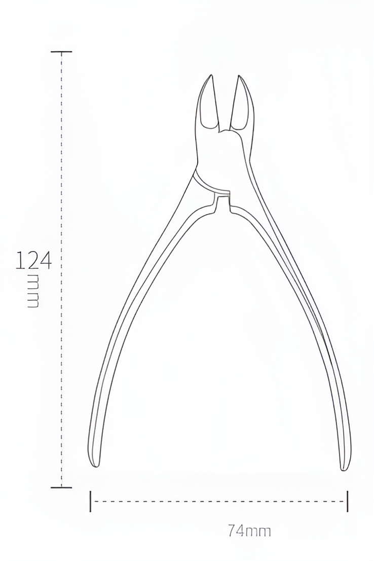 TransForMacion Pedikür Makası Tırnak Batık Makası Tungsten Çelik Profesyonel 721101