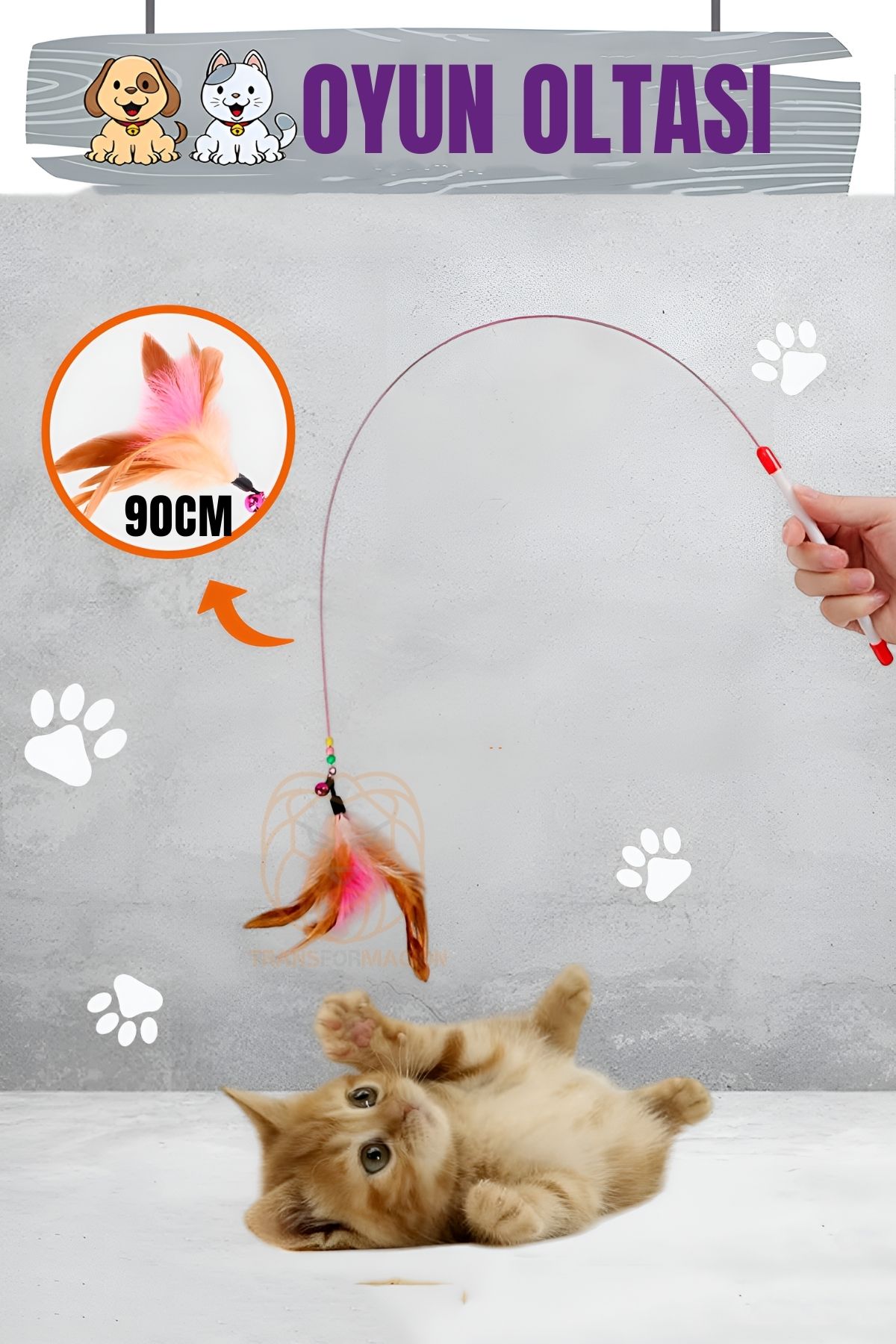Transformacion Kedi Oyun Oltası 90 Cm 721104