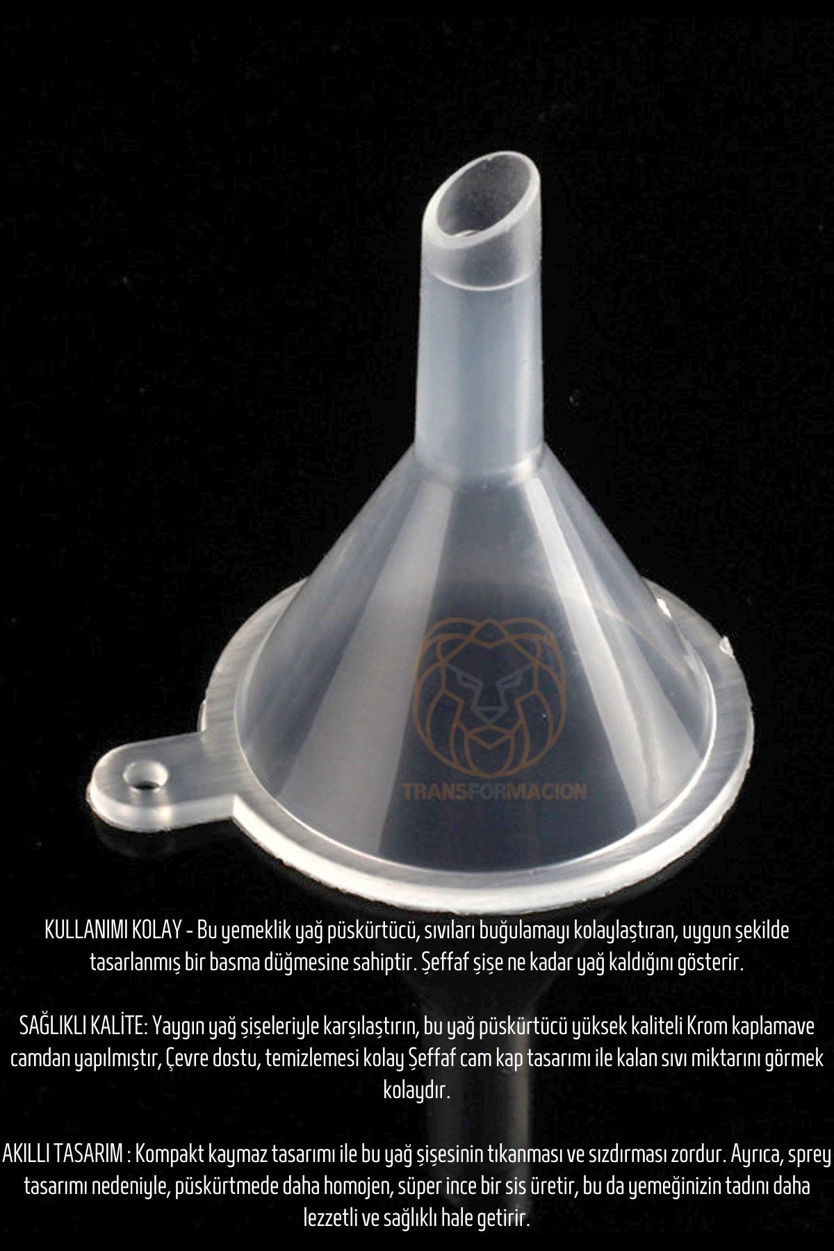TransForMacion Yağ Püskürtücü Sprey Mini Hunili 220 ML Cam 721107