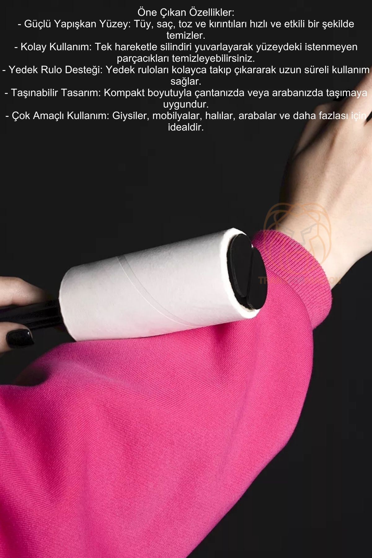 Tüy Alıcı Rulo Tüy Toplayıcı 240 Yaprak 4 Top 721108