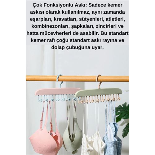TransForMacion 3 LÜ Sütyen Askısı Dolap İçi Şal Kravat Kemer Çanta Askısı 721120