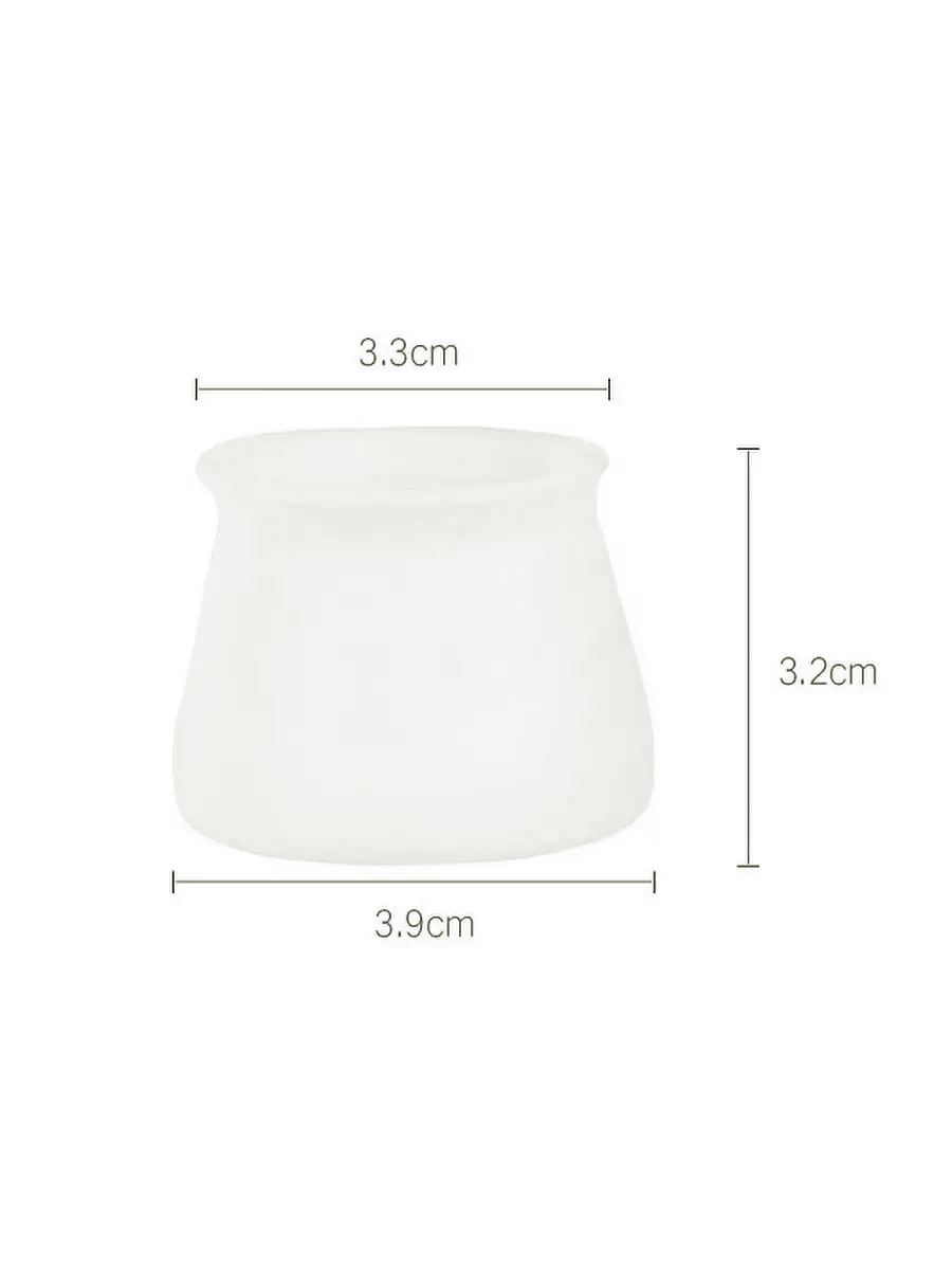 Masa ve Sandalye Ayak Koruyucu Silikon Zemin Koruyucu BEYAZ 12 ADET 721128