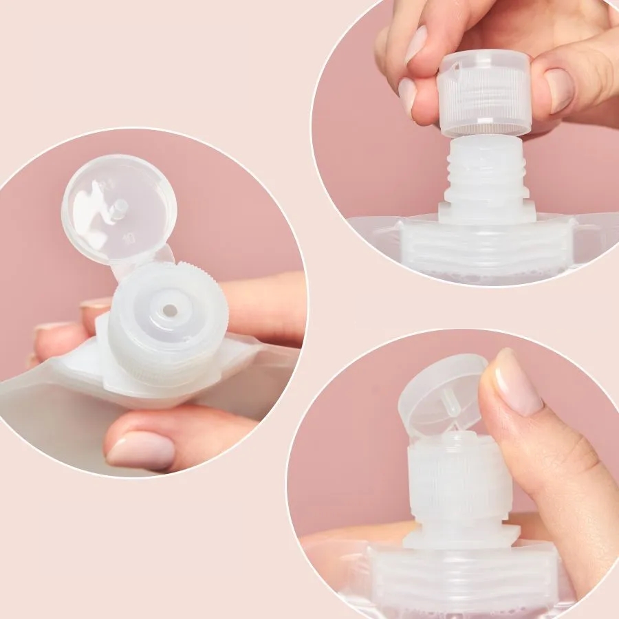 TransForMacion Doldurulabilir Krem Şampuan Kabı Tekrar Kullanılabilir Set 4 ADET 721129