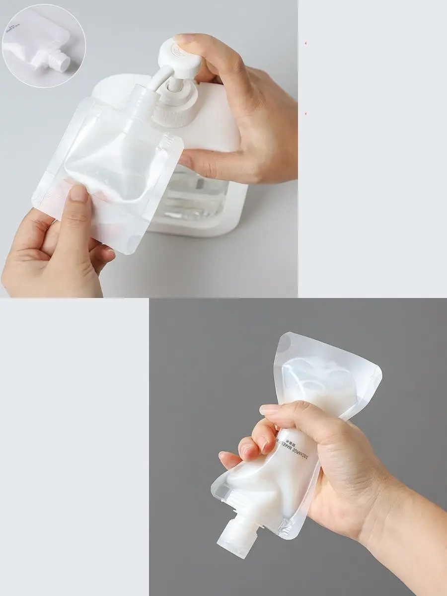 TransForMacion Doldurulabilir Krem Şampuan Kabı Tekrar Kullanılabilir Set 4 ADET 721129