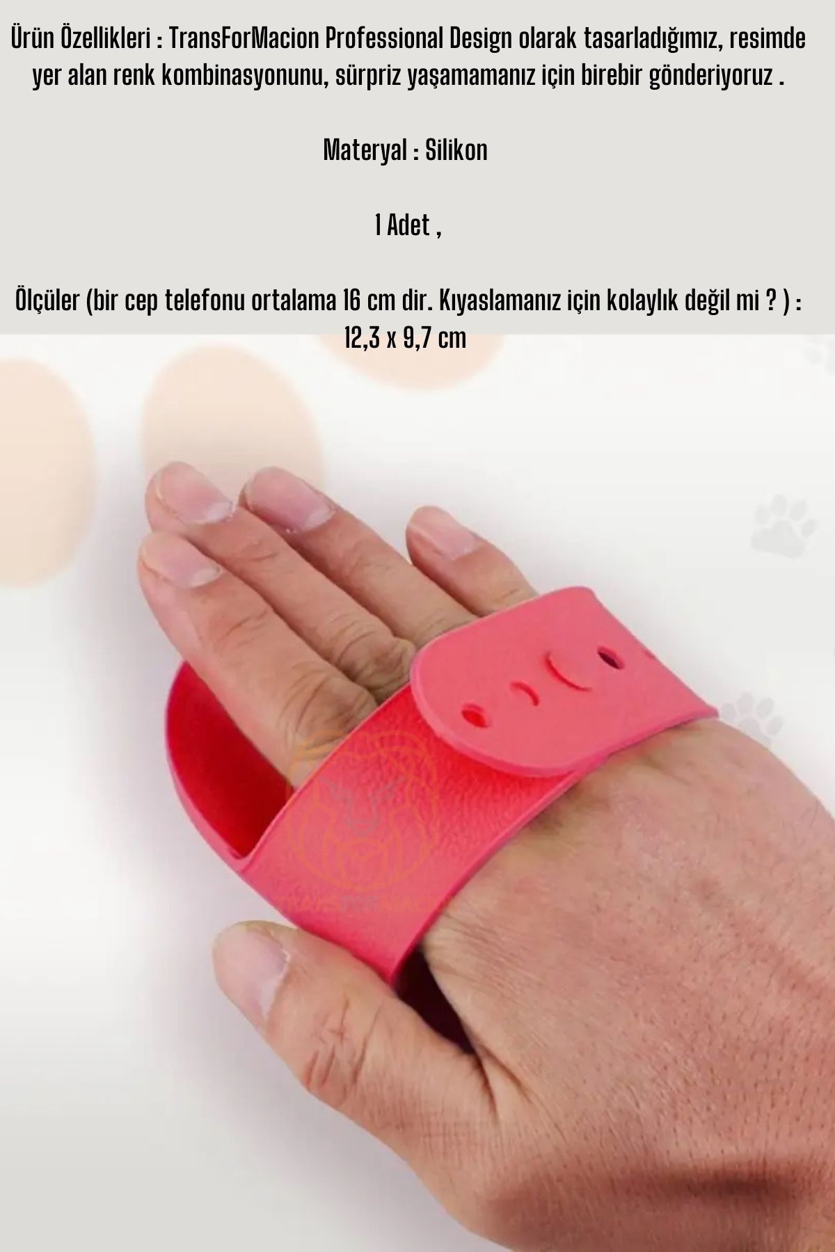 Hayvan Tüy Toplama Yıkama Kaşınma Silikon Fırçası 721131