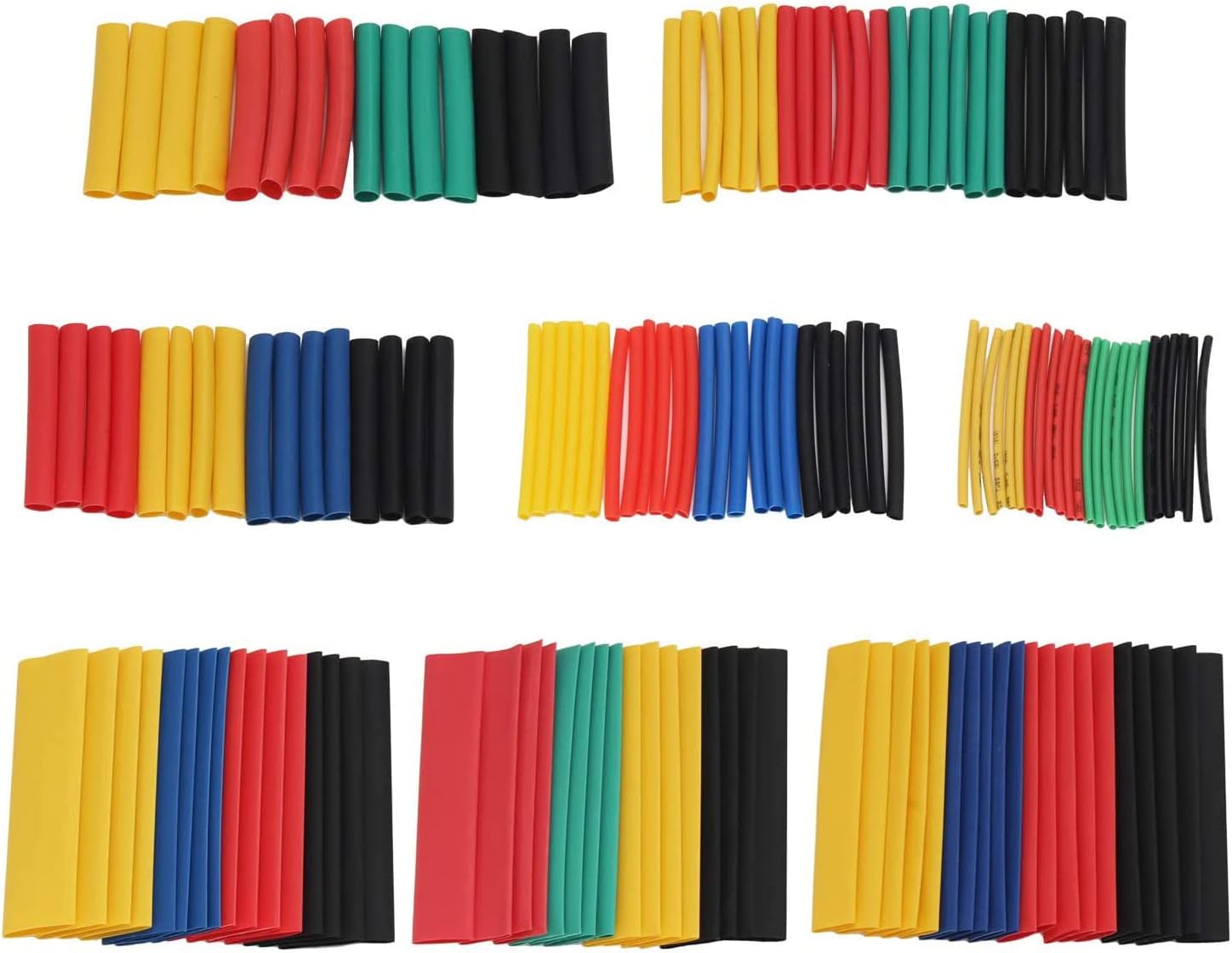 560 Adet Isıyla Daralan Makaron Kablo Koruyucu Kılıf 719615