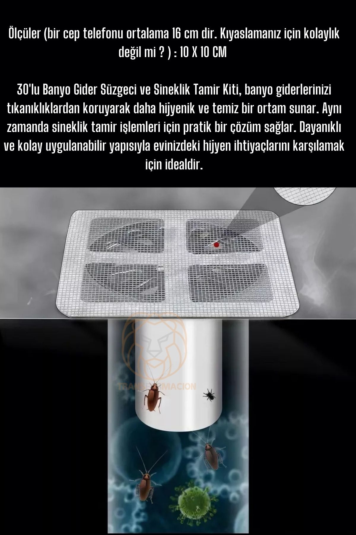 Banyo Gider Süzgeci 30 ADET 721136