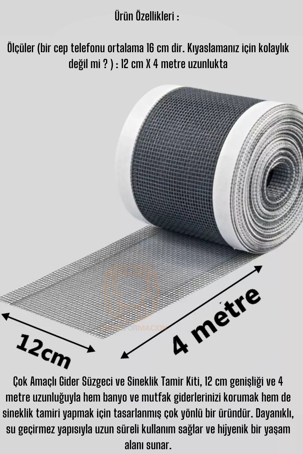 Banyo Gider Süzgeci Kesilebilir Ergonomik 4 Metre 721137