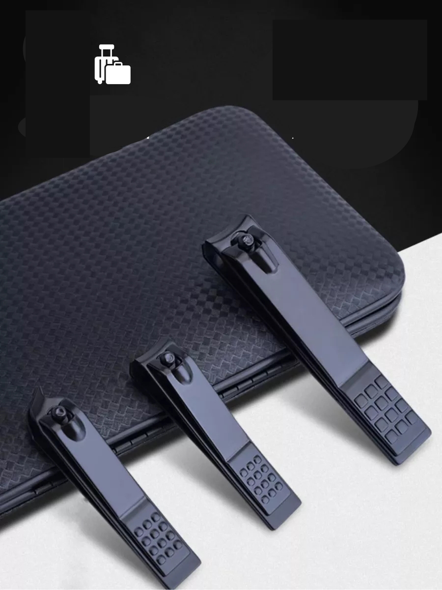 Manikür Seti Pedikür Kulak Yüz Bakım Kiti Profesyonel 304 Çelik Siyah 721154