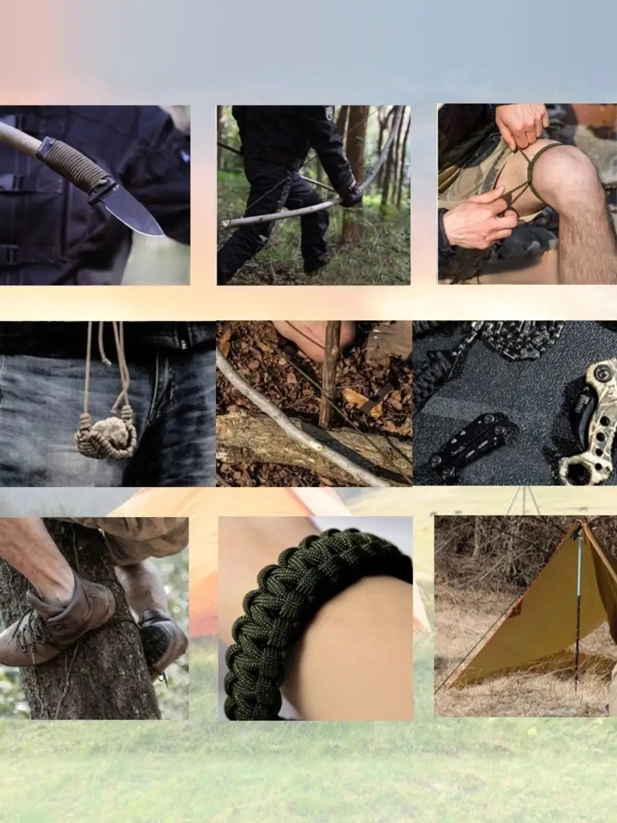 Transformacion Survival Kit Paracord Kamp Kiti Hayatta Kalma Kamp Bilekliği 721155