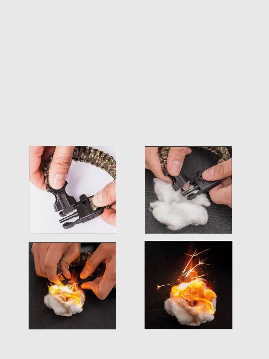 Transformacion Survival Kit Paracord Kamp Kiti Hayatta Kalma Kamp Bilekliği 721155