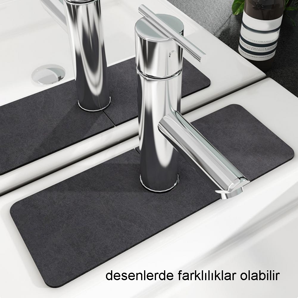 Su Emici Lavabo Matı Hızlı Emen Musluk Matı 721156