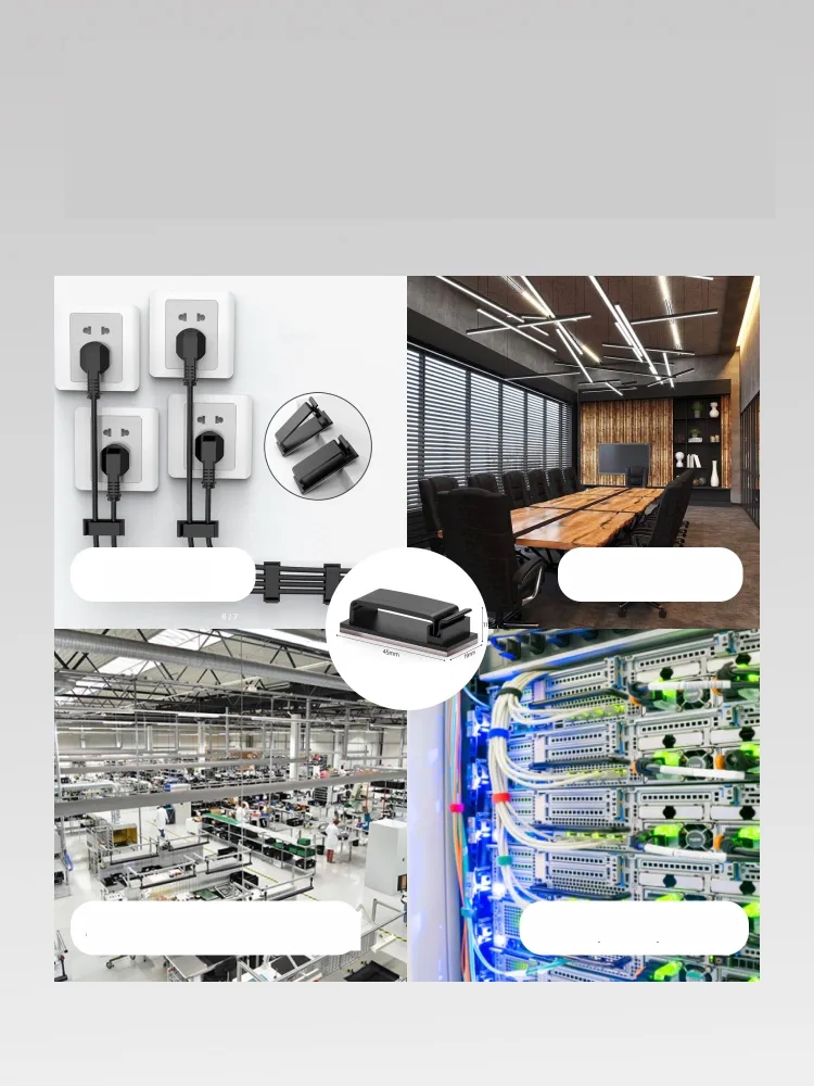 Yapışkanlı Kablo Düzenleyici Klips 4 ADET 721160