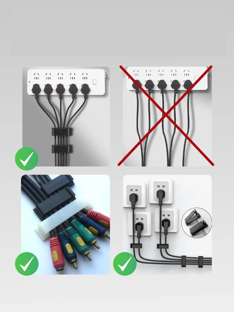 Yapışkanlı Kablo Düzenleyici Klips 4 ADET 721160