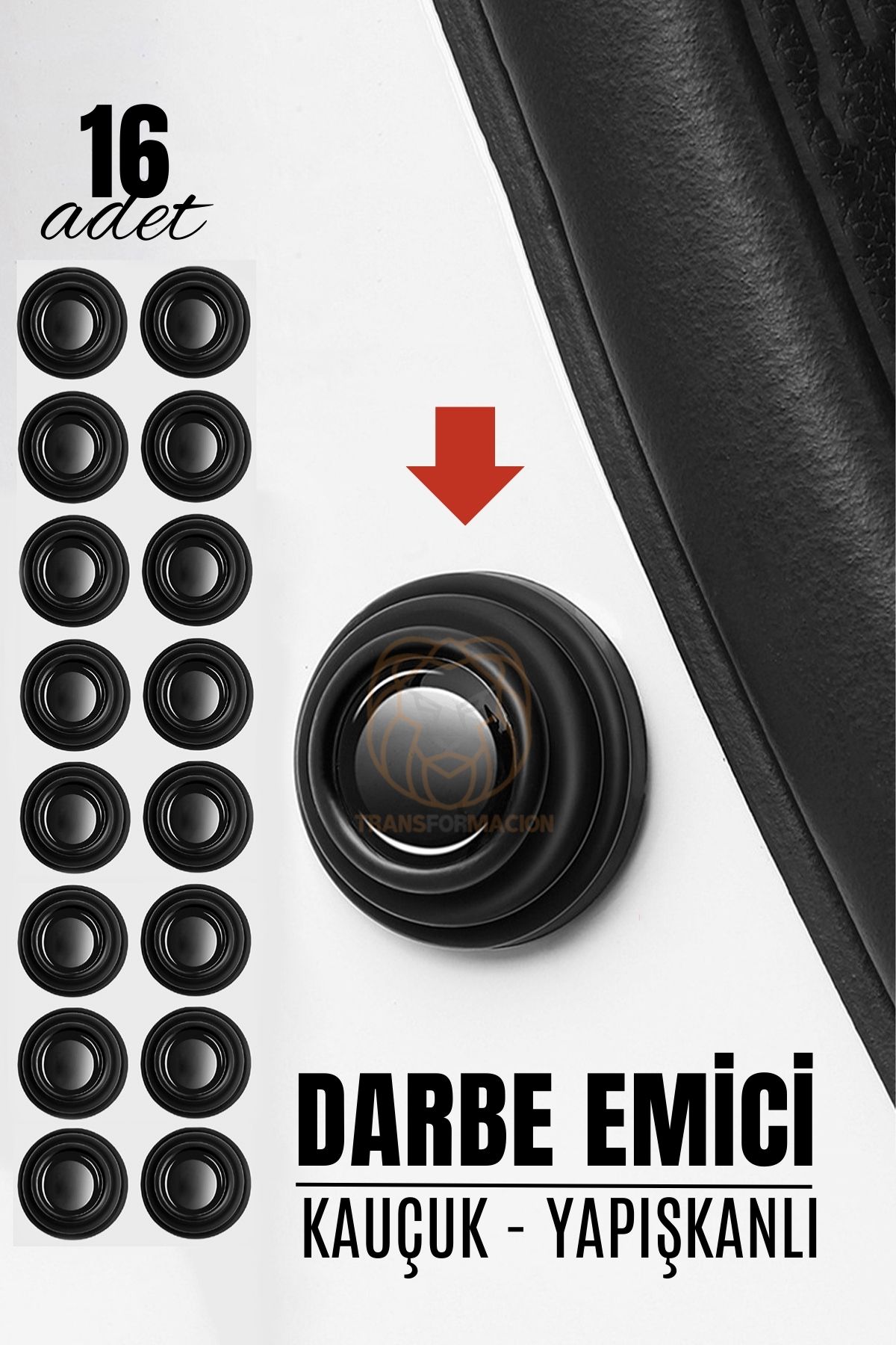 Kapı Bagaj Kaput Ses Darbe Emici Kauçuk Conta 16 ADET 