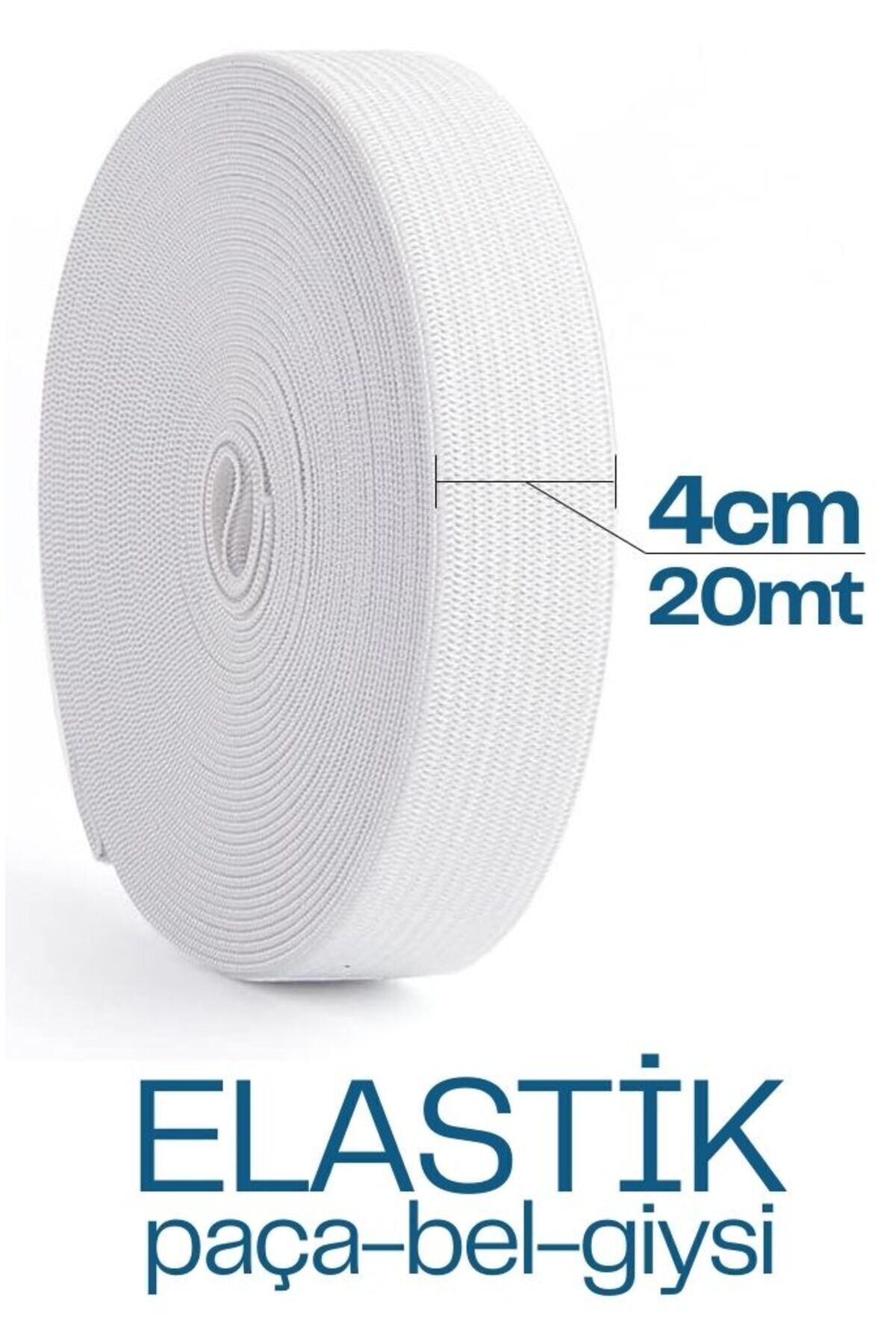 ModaCar 20 Metre Yassı Bel Paça Giysi Lastiği 4 cm 718885